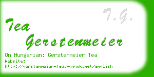 tea gerstenmeier business card